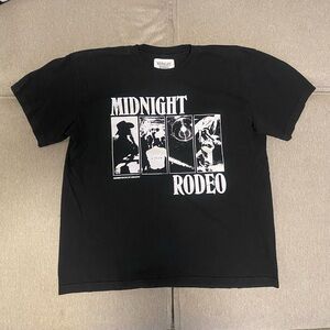 Midnight Rodeo T-Shirt black Live In Concert Cowboy NYC
